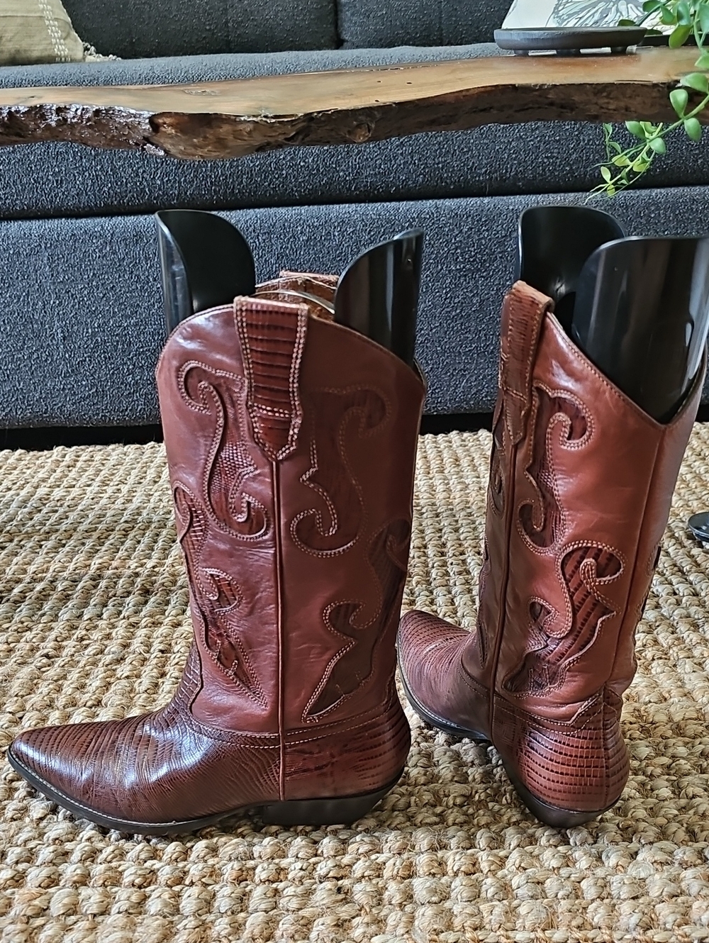 Vintage 90s/Y2K Nine West "Romnee" Leather Western Cowboy Boots Cowgirl Core